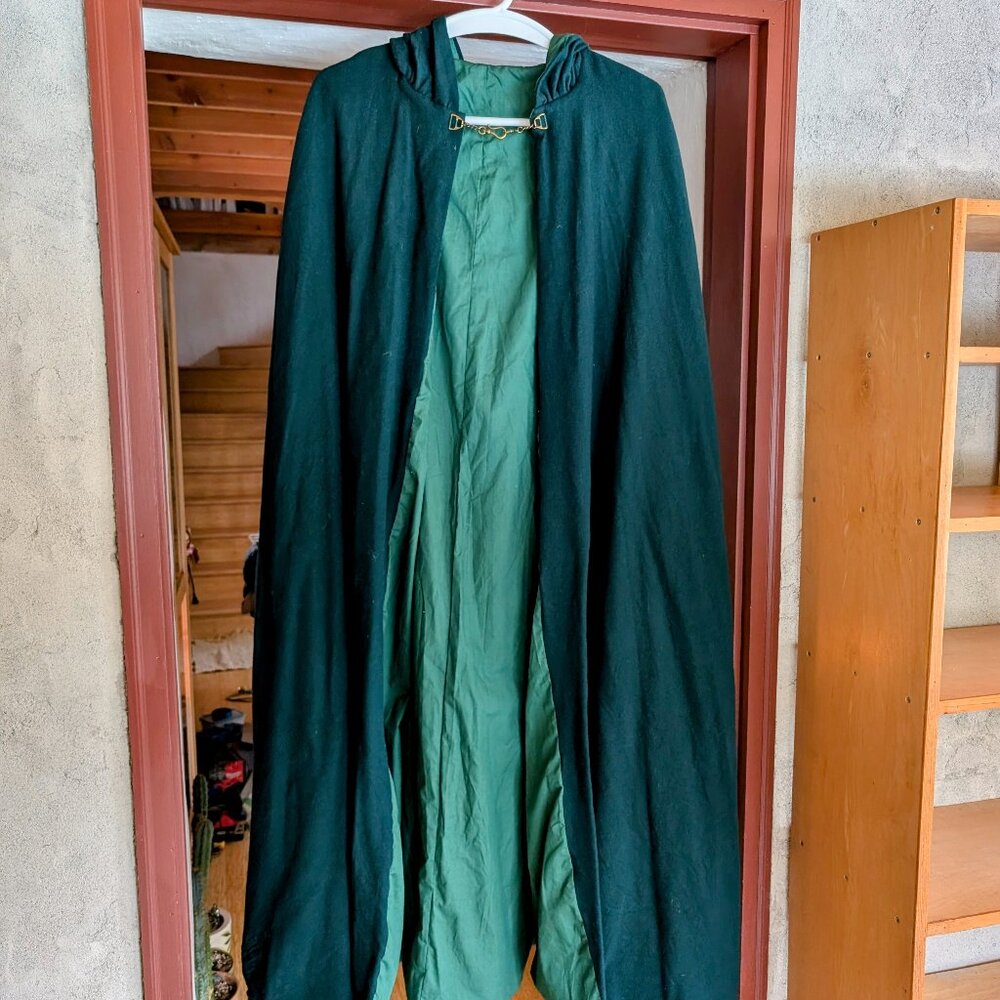 Green Hooded Cloak/Cape